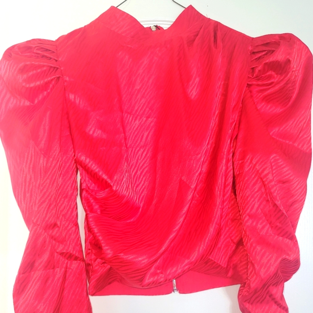 NTW beautiful red Mimi Ace blouse